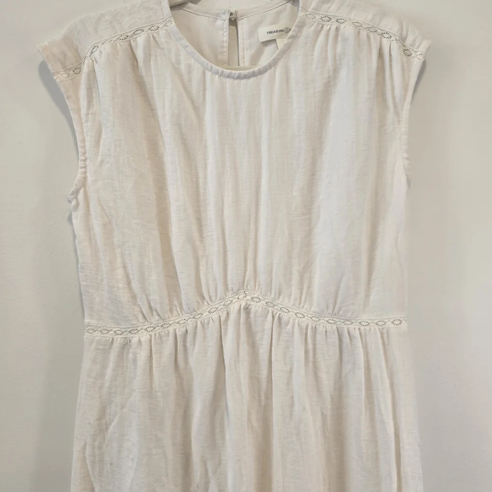 Treasure & Bond Cream Midi Dress Size Small Nwot.